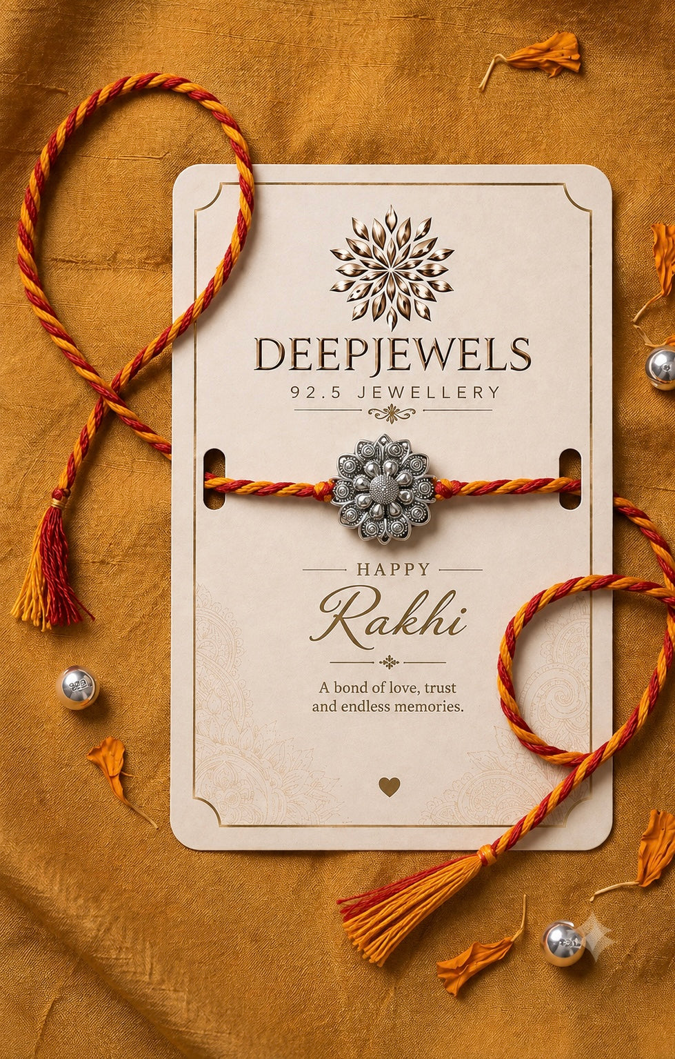Royal Floral Rakhi