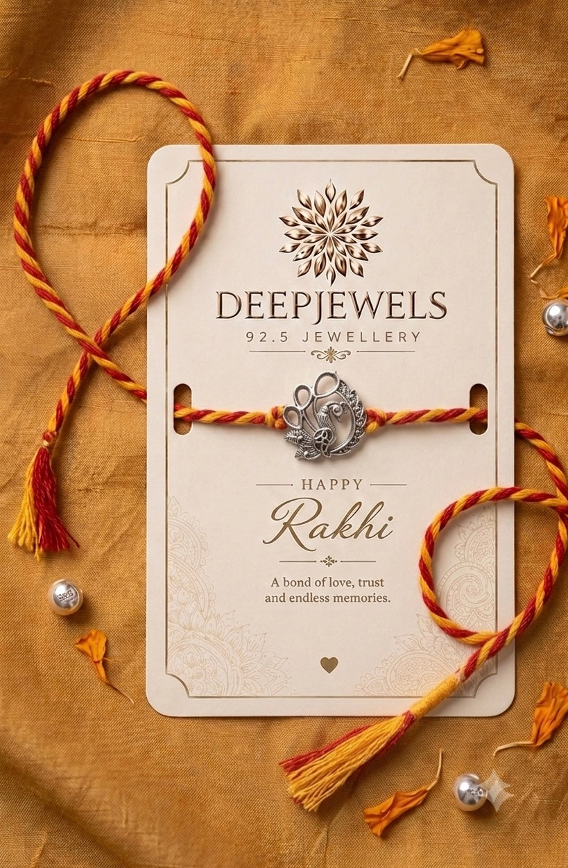 Peacock Blessings Rakhi