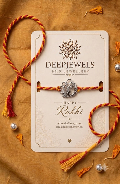 Peacock Blessings Rakhi
