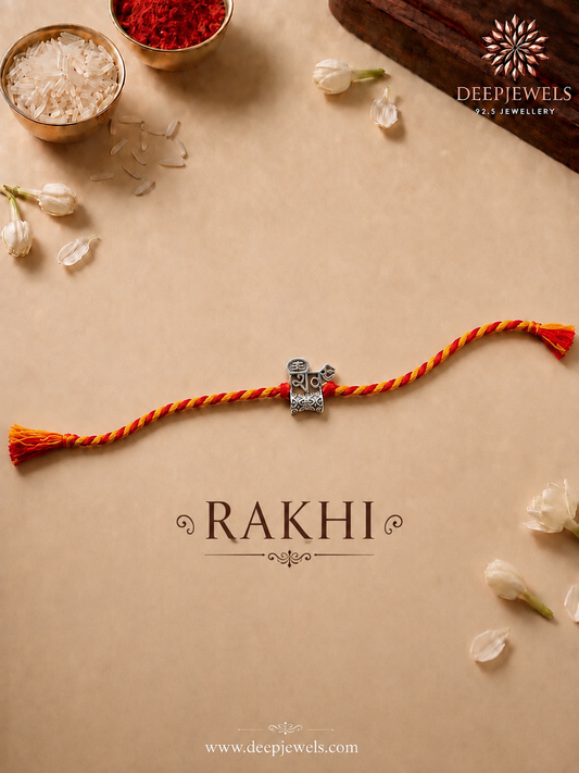 Silver Shiv Raksha Rakhi